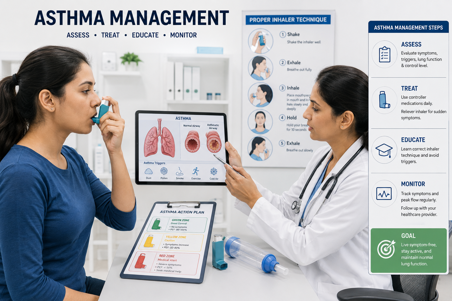Pulmonology Asthma treatment inhaler management Regal Hospital North Bangalore