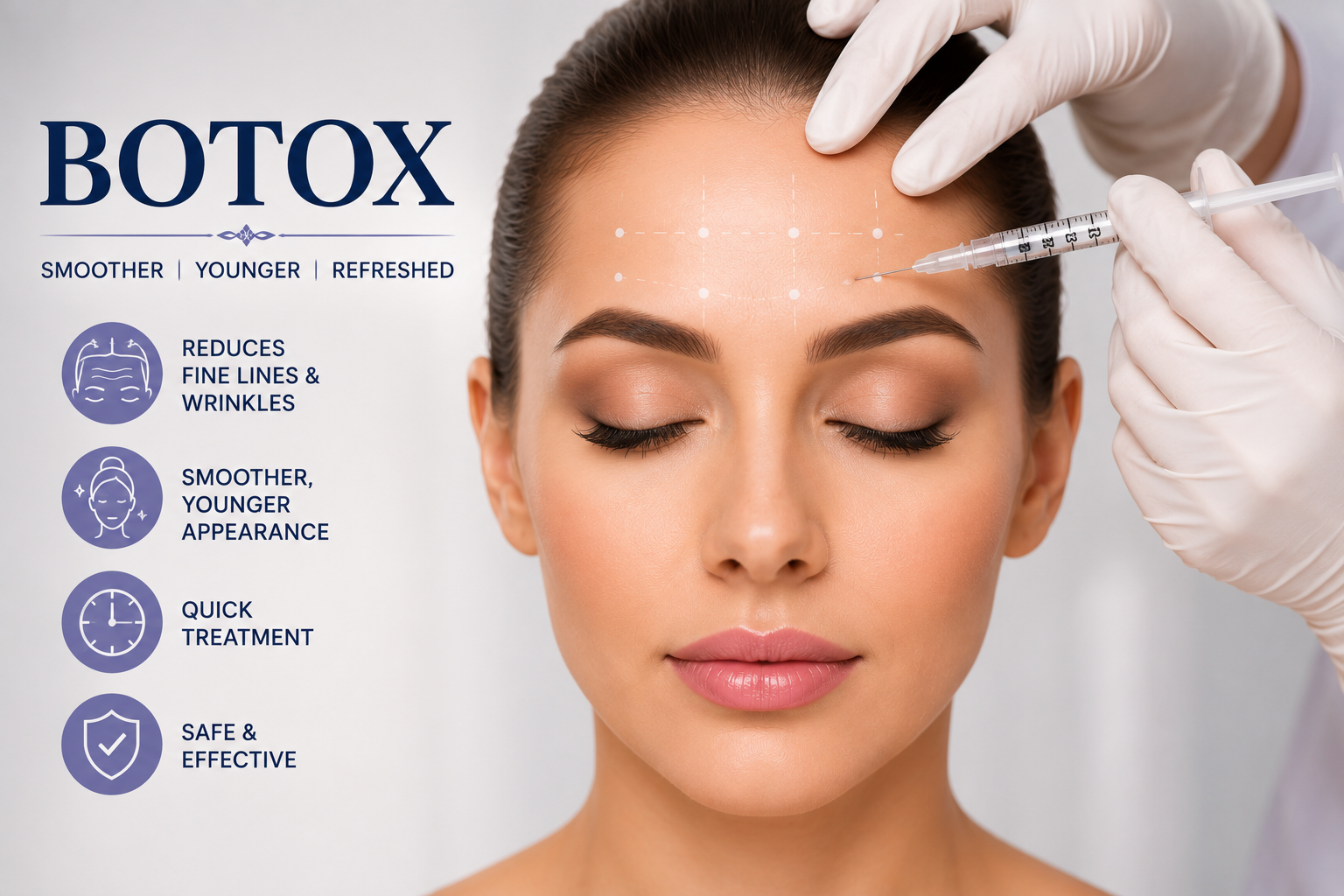 Botox anti wrinkle injection treatment Regal Hospital North Bangalore