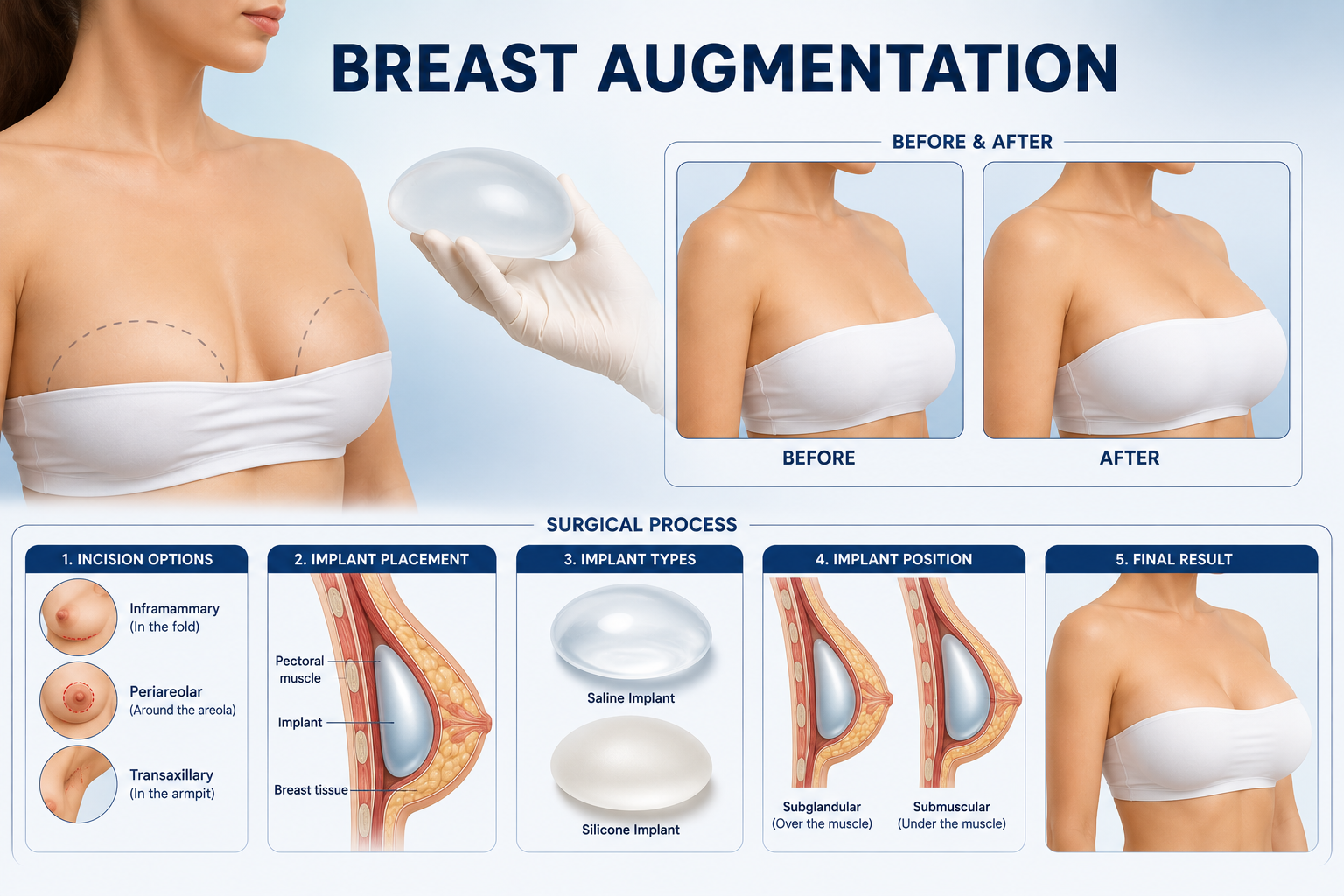 Breast augmentation cosmetic surgery Regal Hospital North Bangalore