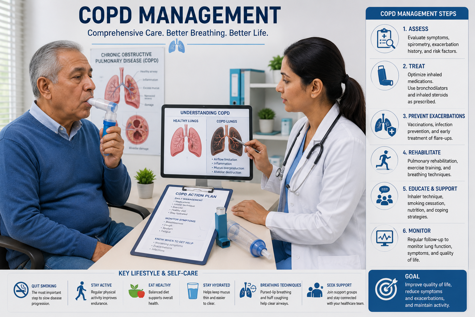 Pulmonology COPD treatment chronic lung care Regal Hospital Bangalore