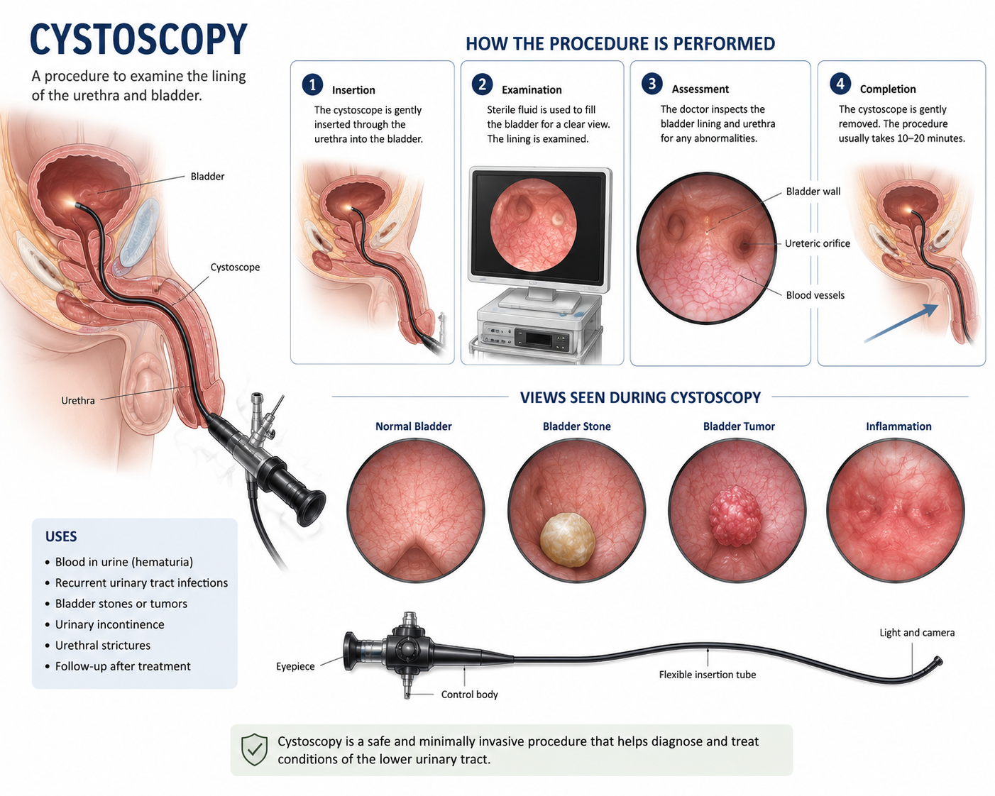 Cystoscopy bladder examination urology Regal Hospital North Bangalore