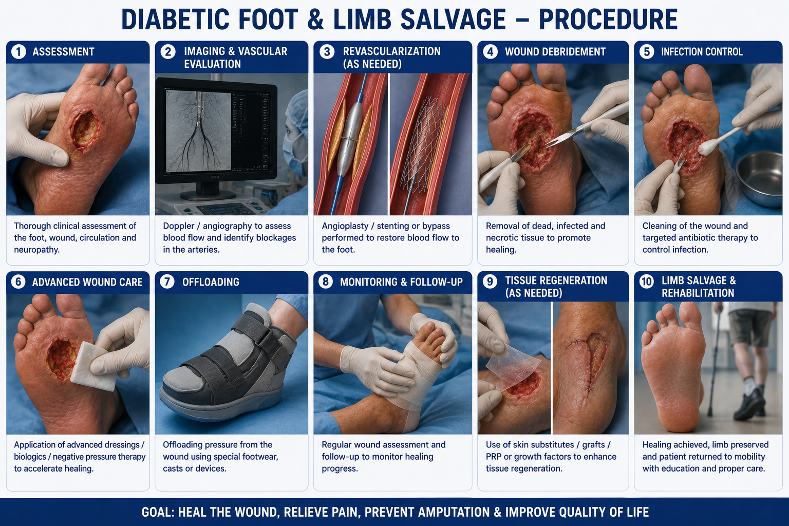 Vascular Surgery Diabetic foot wound vascular care Regal Hospital Bangalore