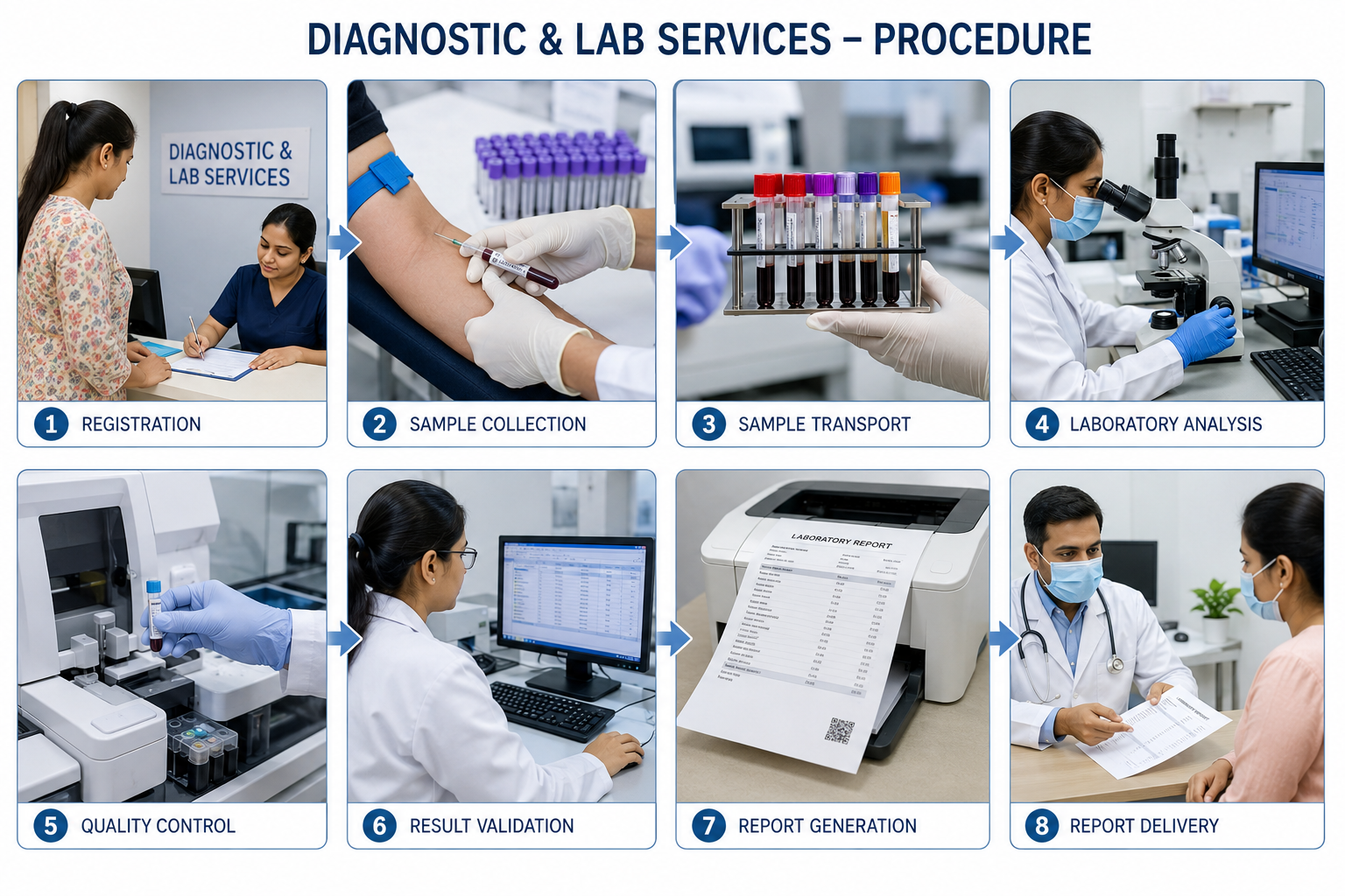 Diagnostic tests laboratory health screening Regal Hospital Bangalore