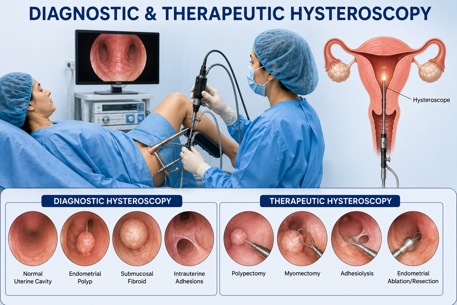 Diagnostic therapeutic hysteroscopy uterus Regal Hospital Bangalore