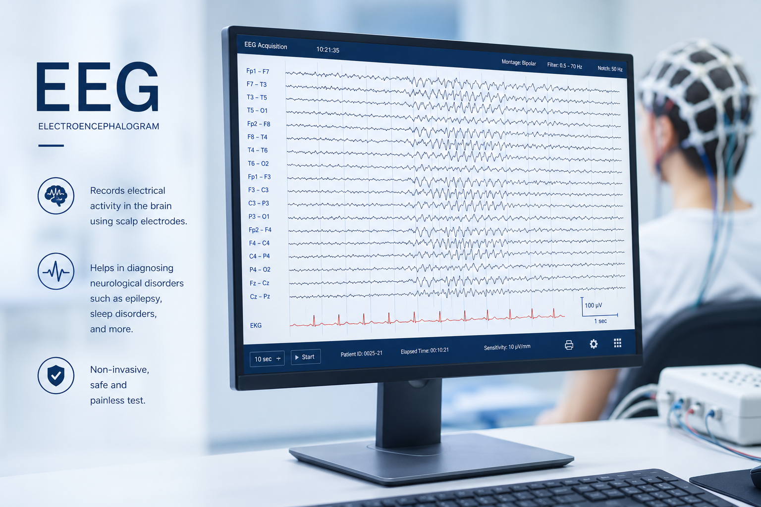 Electroencephalogram EEG brain test neurology Regal Hospital Bangalore