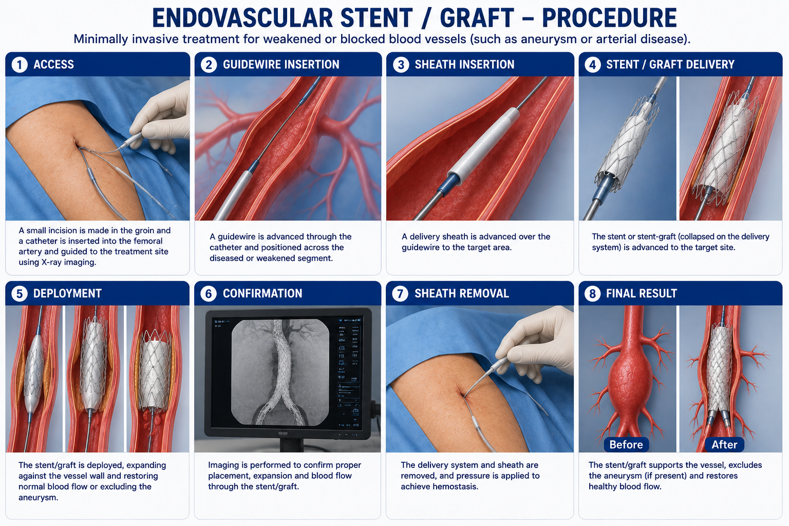 Vascular Surgery Endovascular stent graft aortic aneurysm repair Regal Hospital North Bangalore