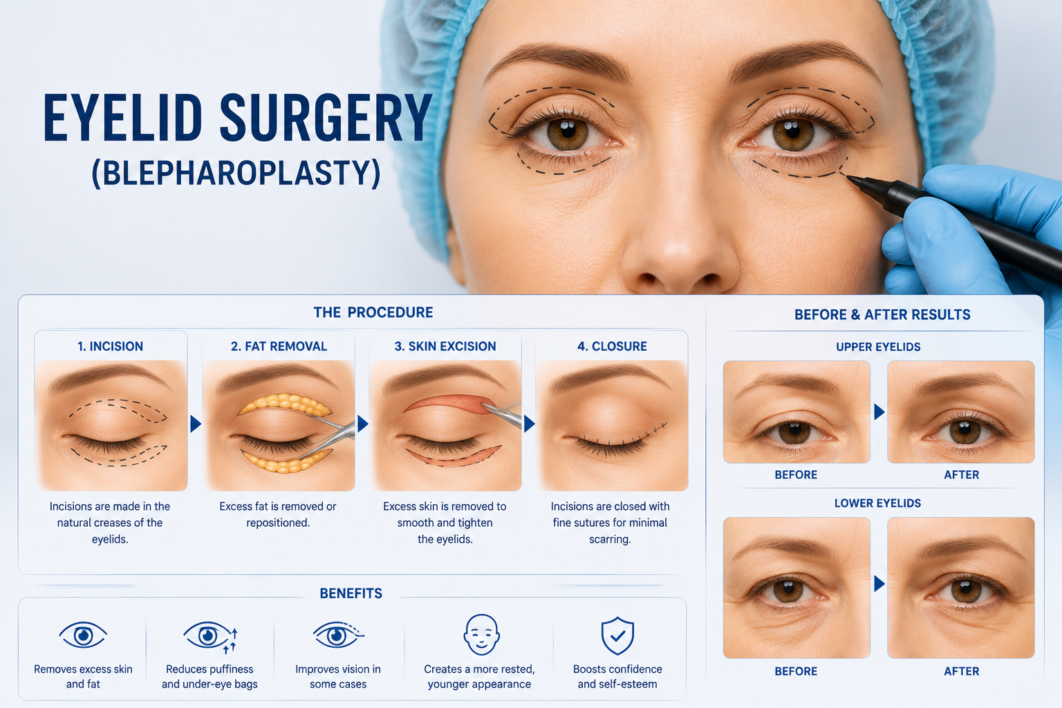Eyelid surgery blepharoplasty cosmetic procedure Regal Hospital Bangalore