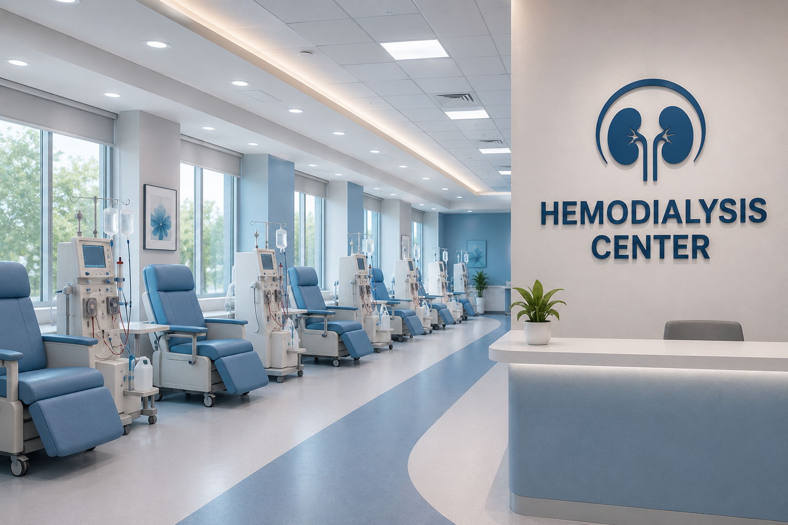 Patient undergoing hemodialysis treatment Regal Hospital Thanisandra