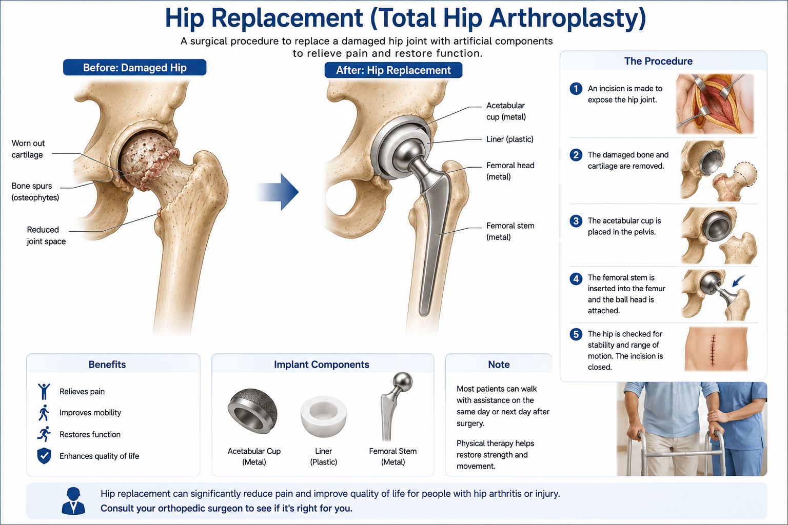 Hip replacement surgery orthopedic Regal Hospital Bangalore