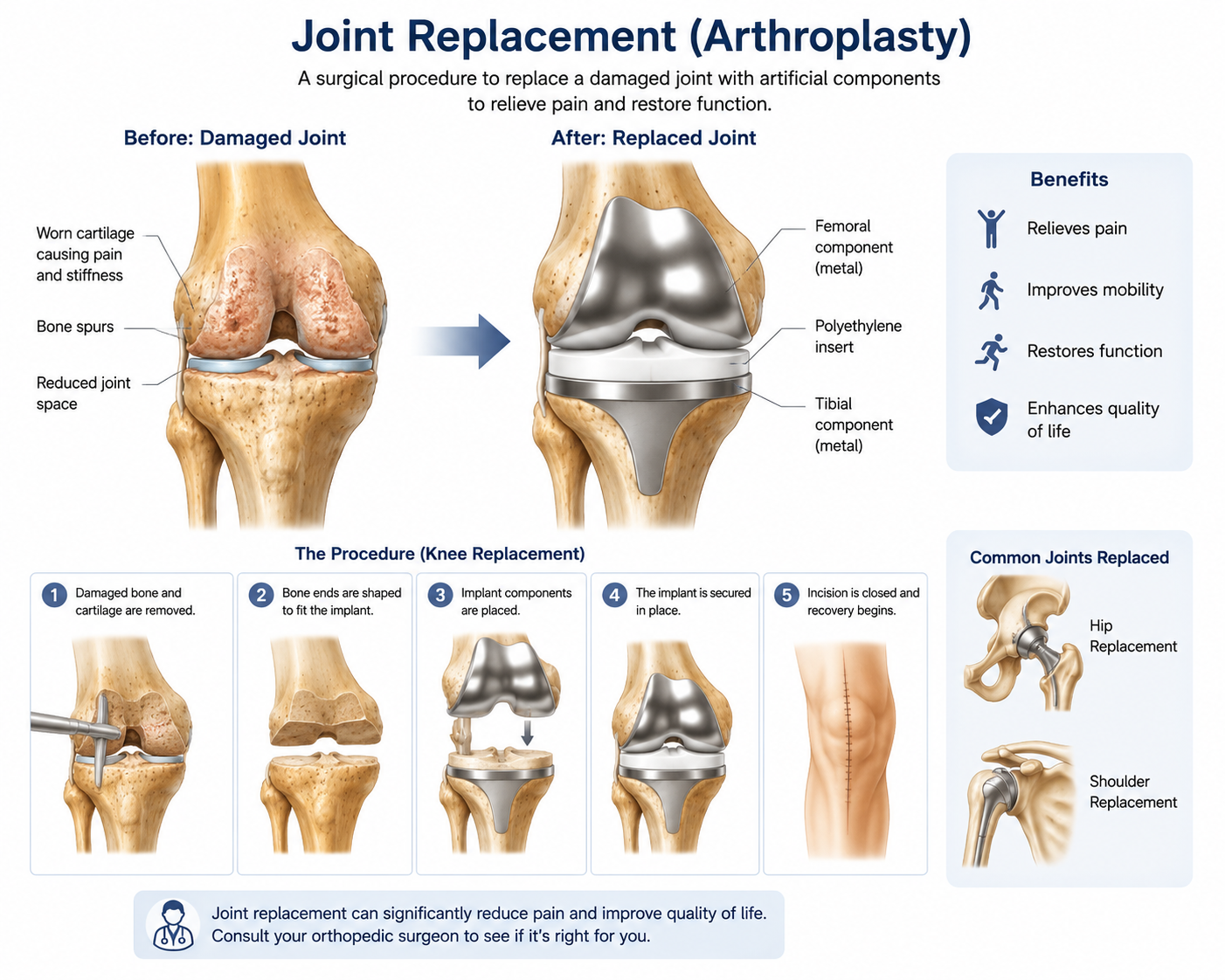 Joint replacement arthroplasty knee hip surgery Regal Hospital Bangalore