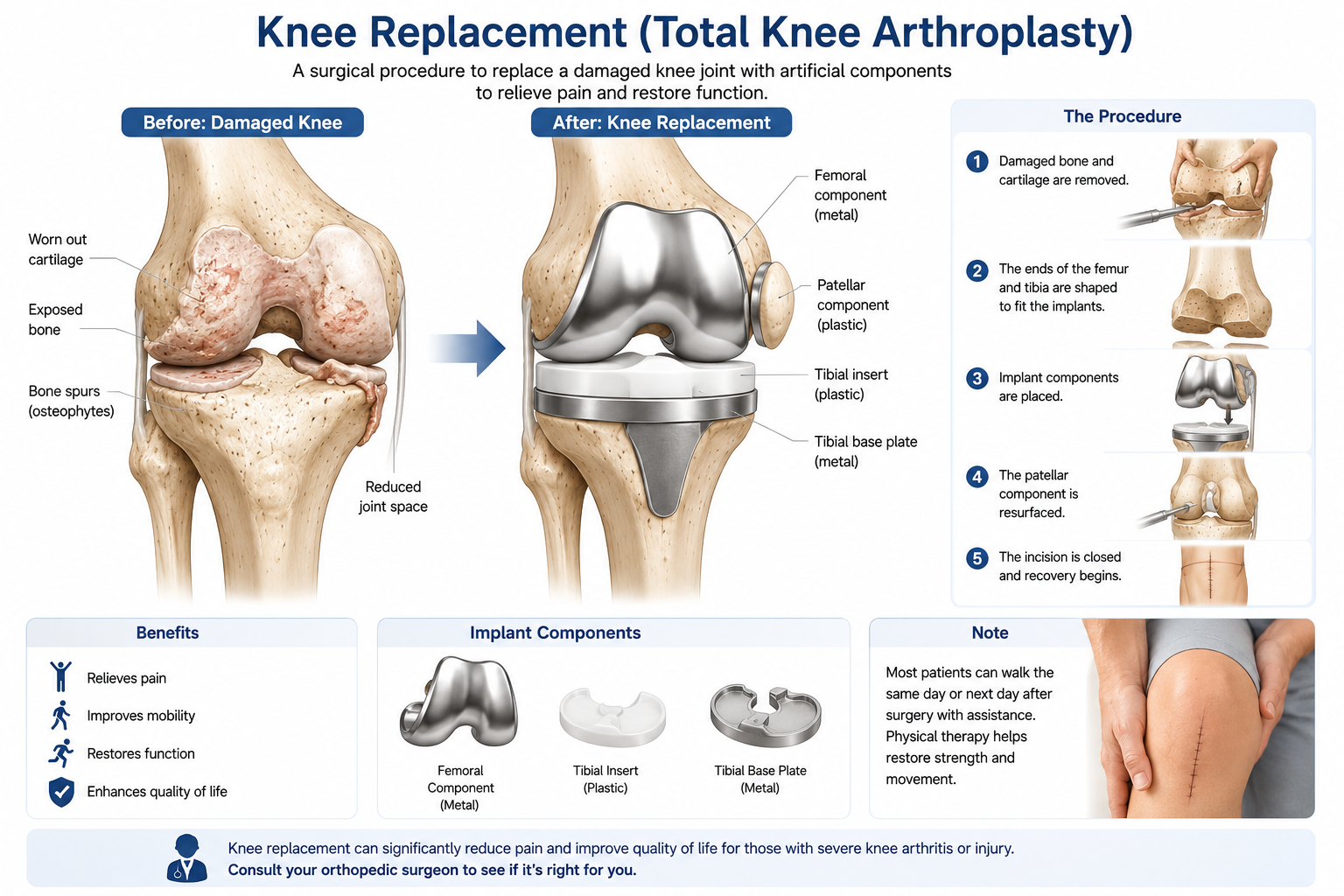 Knee replacement surgery orthopedic Regal Hospital North Bangalore