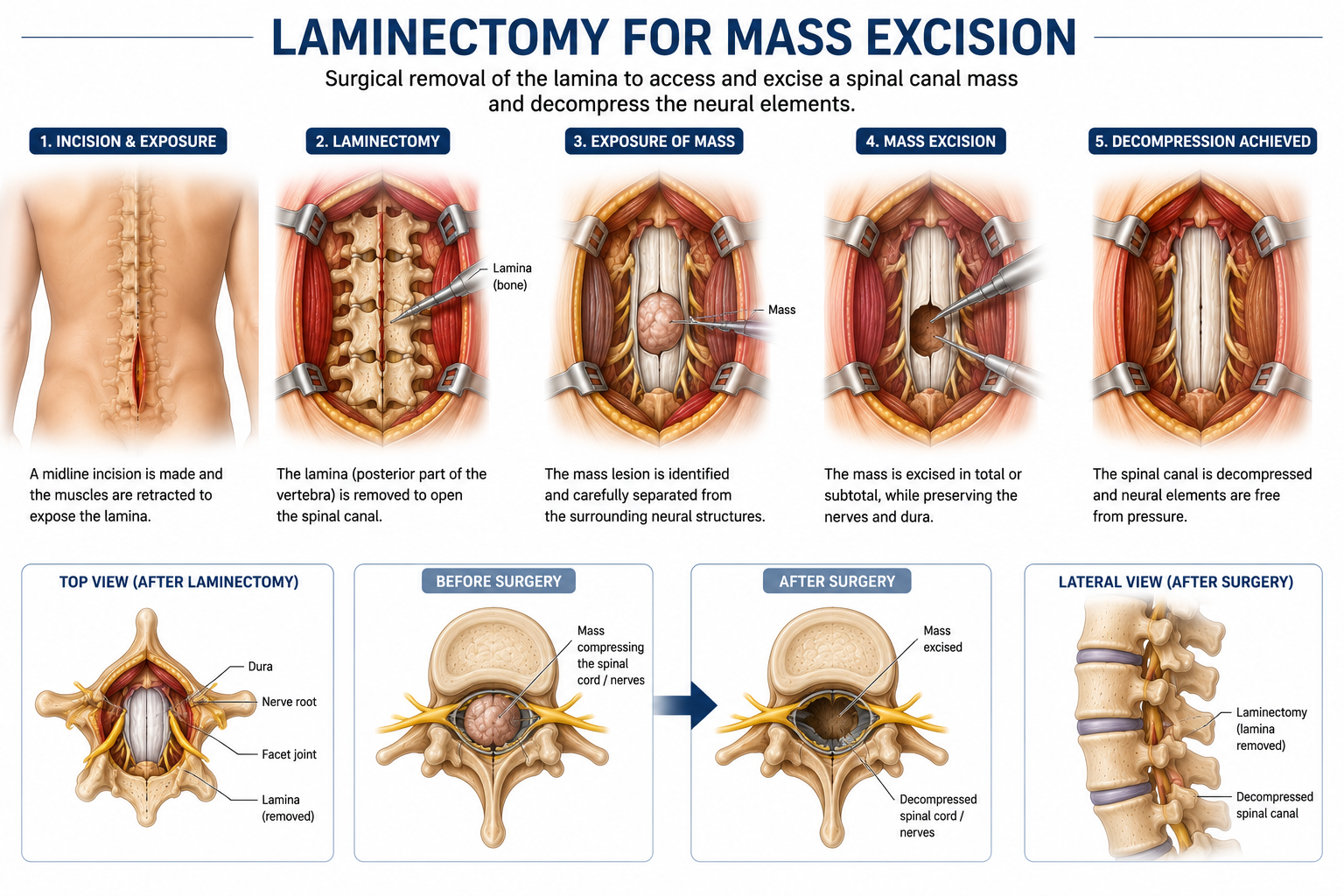 Laminectomy excision of mass lesion spine surgery Regal Hospital Bangalore