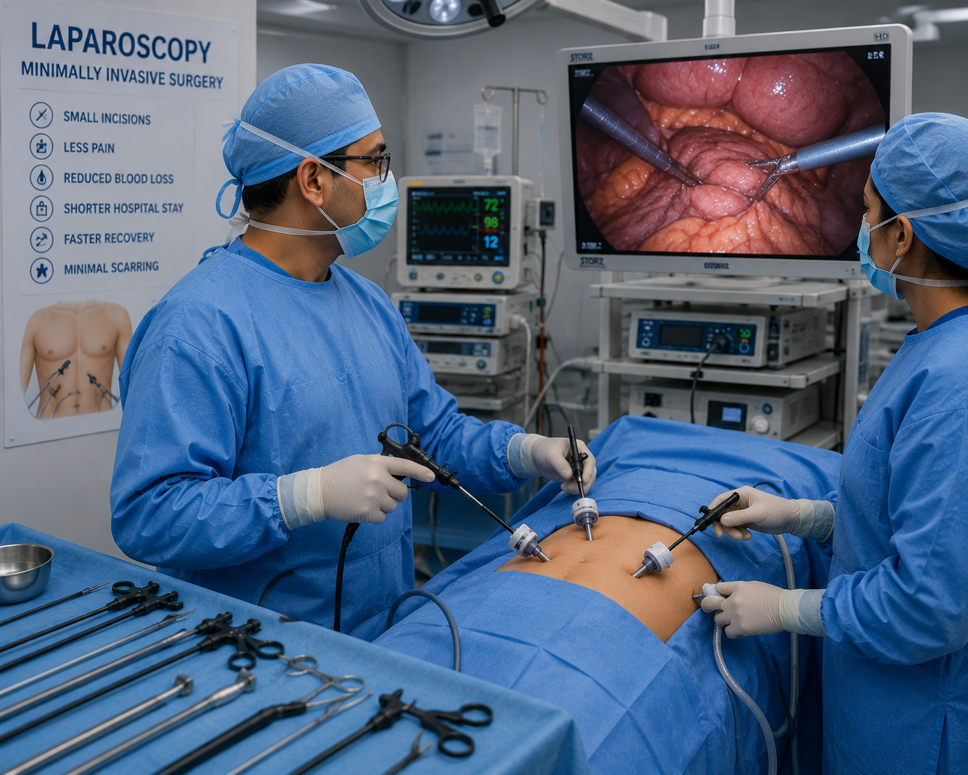 Internal Medicine Laparoscopy diagnostic keyhole procedure internal medicine Regal Hospital Bangalore
