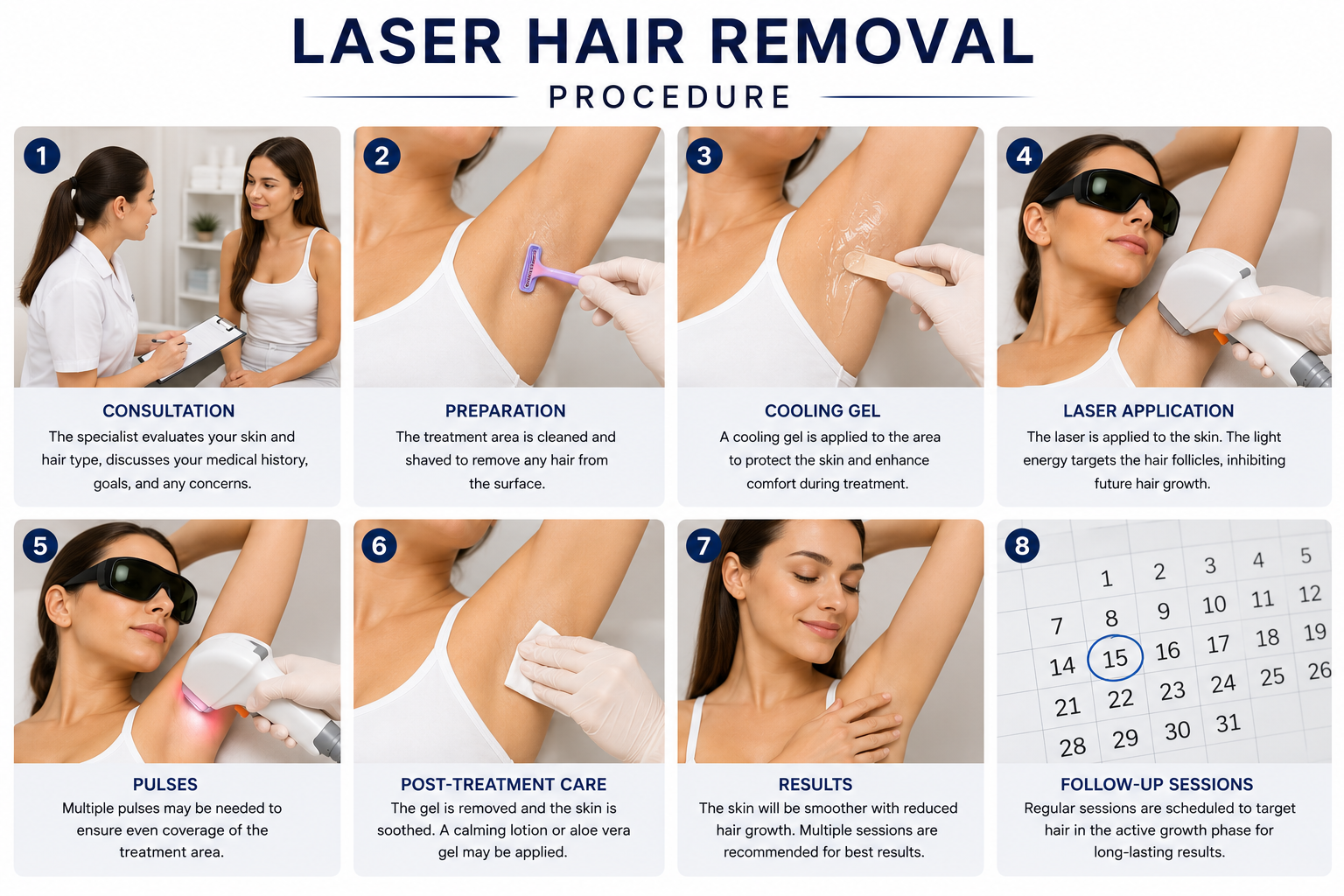 Laser hair removal aesthetic treatment Regal Hospital Bangalore