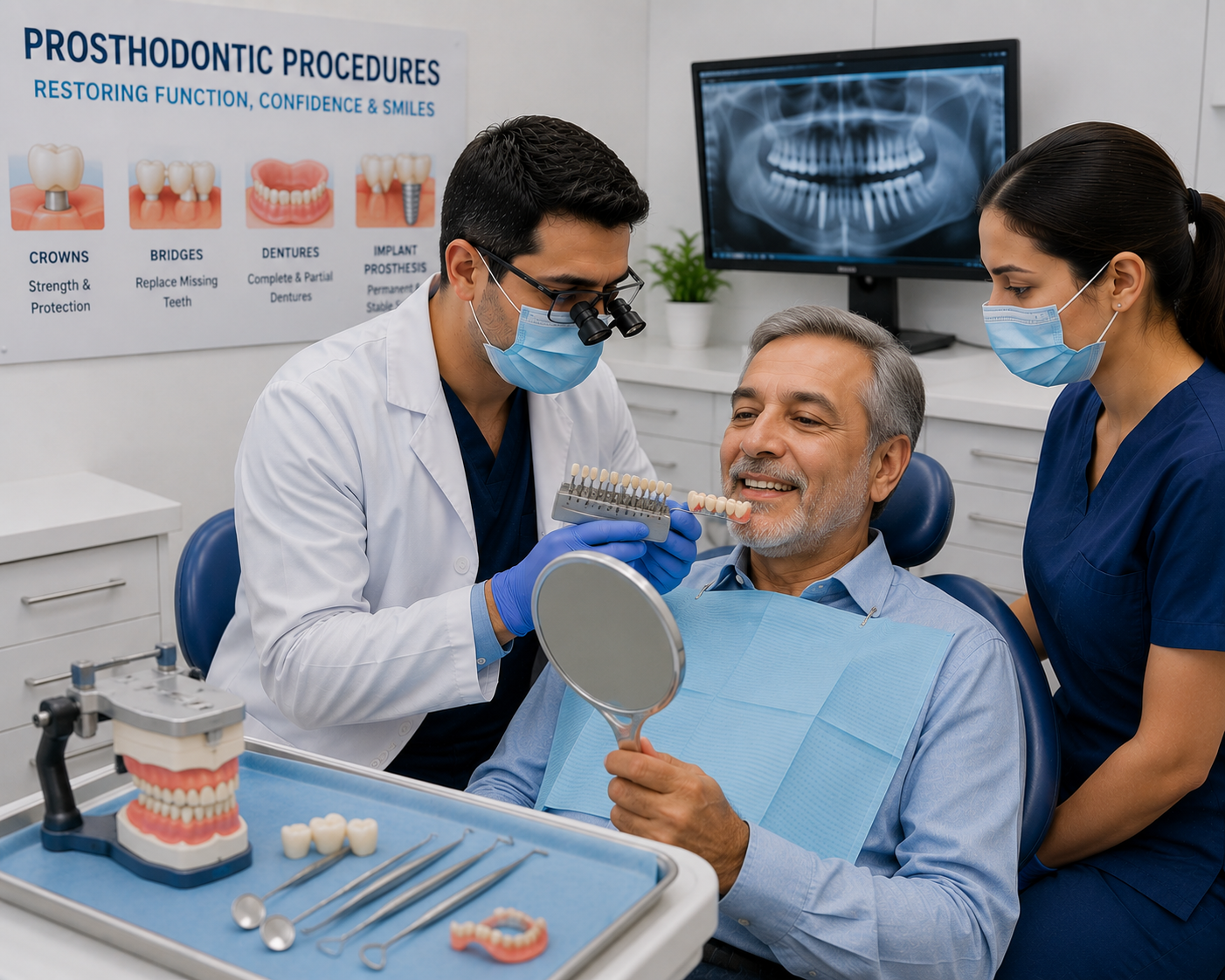 Prosthodontic crowns bridges dentures Regal Hospital Bangalore