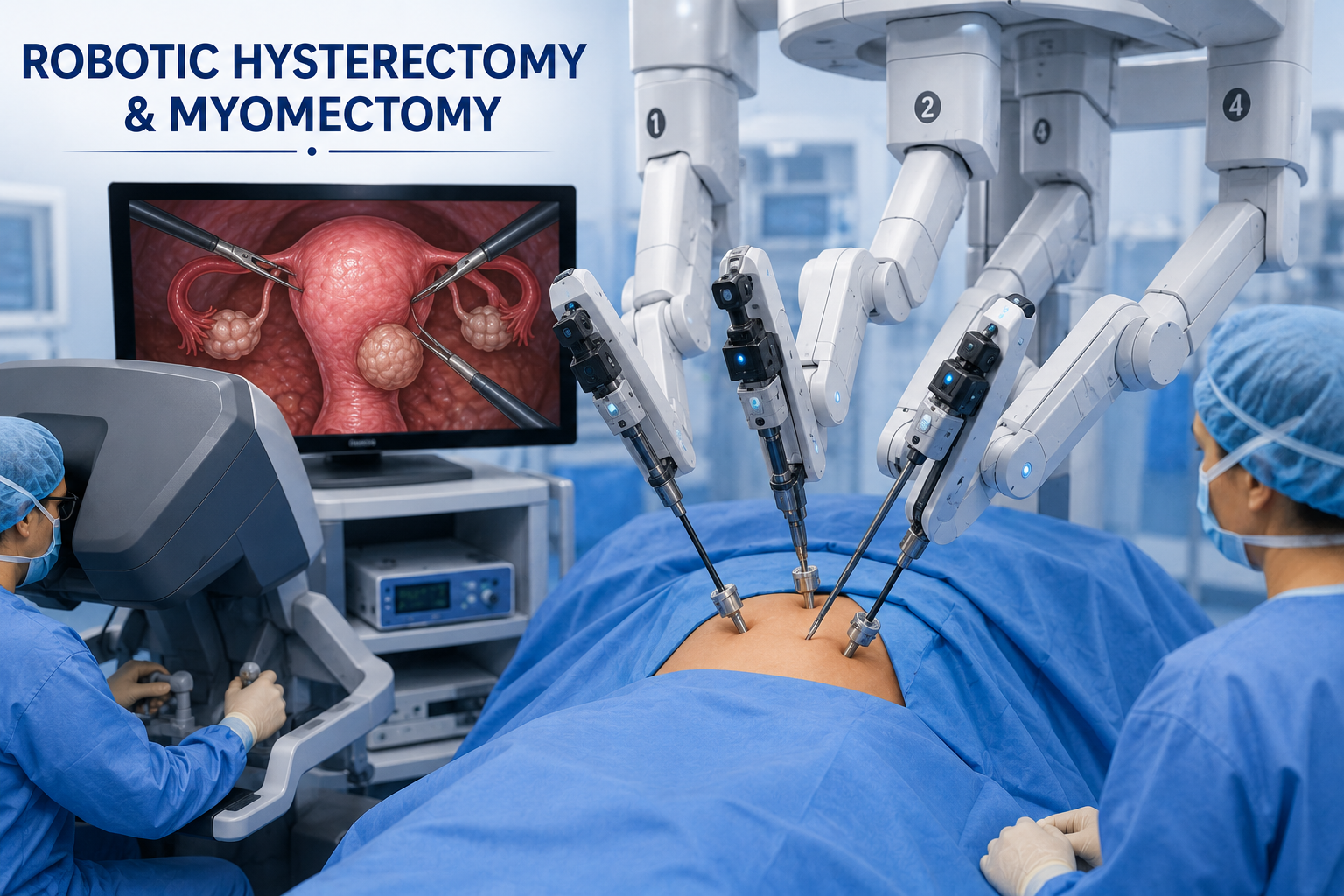 Robotic hysterectomy myomectomy minimally invasive Regal Hospital Bangalore