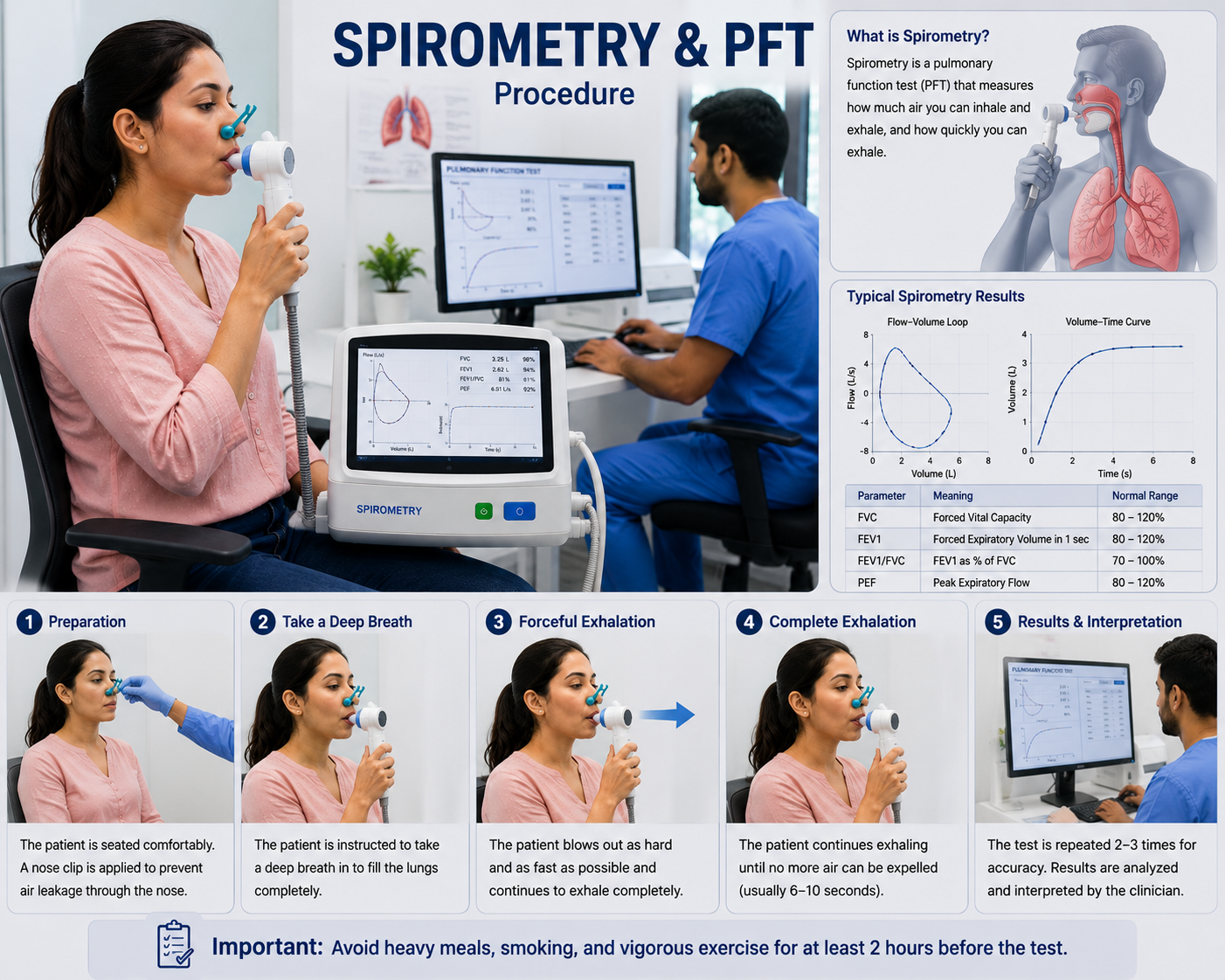 Pulmonology Spirometry pulmonary function test lung Regal Hospital North Bangalore