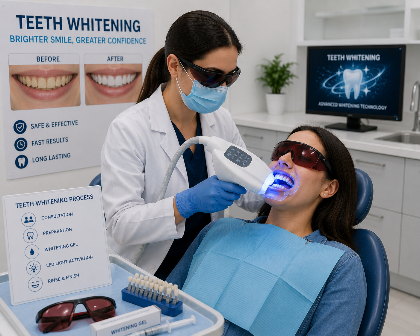 Teeth whitening cosmetic dentistry Regal Hospital North Bangalore