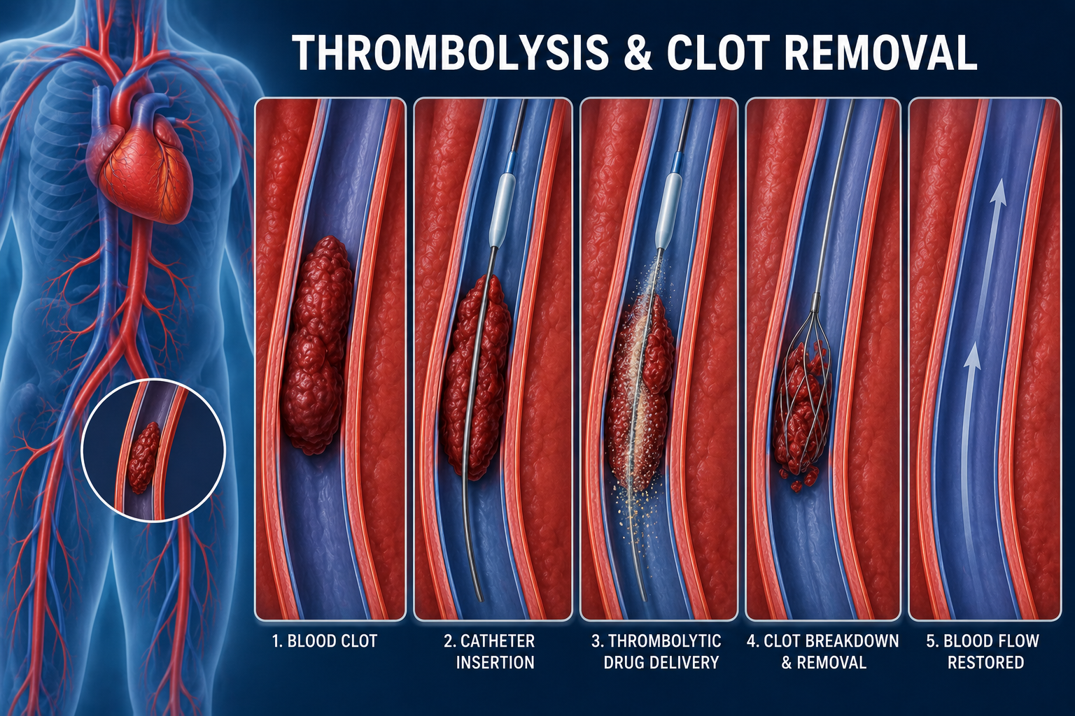 Vascular Surgery Thrombolysis clot removal DVT treatment Regal Hospital Bangalore