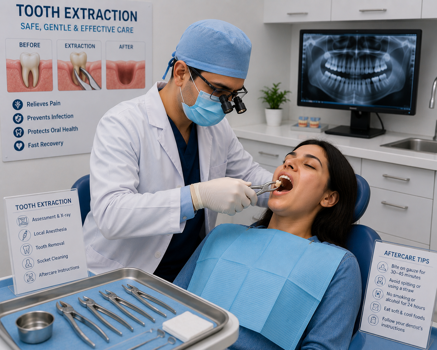Tooth extraction wisdom tooth removal Regal Hospital Bangalore
