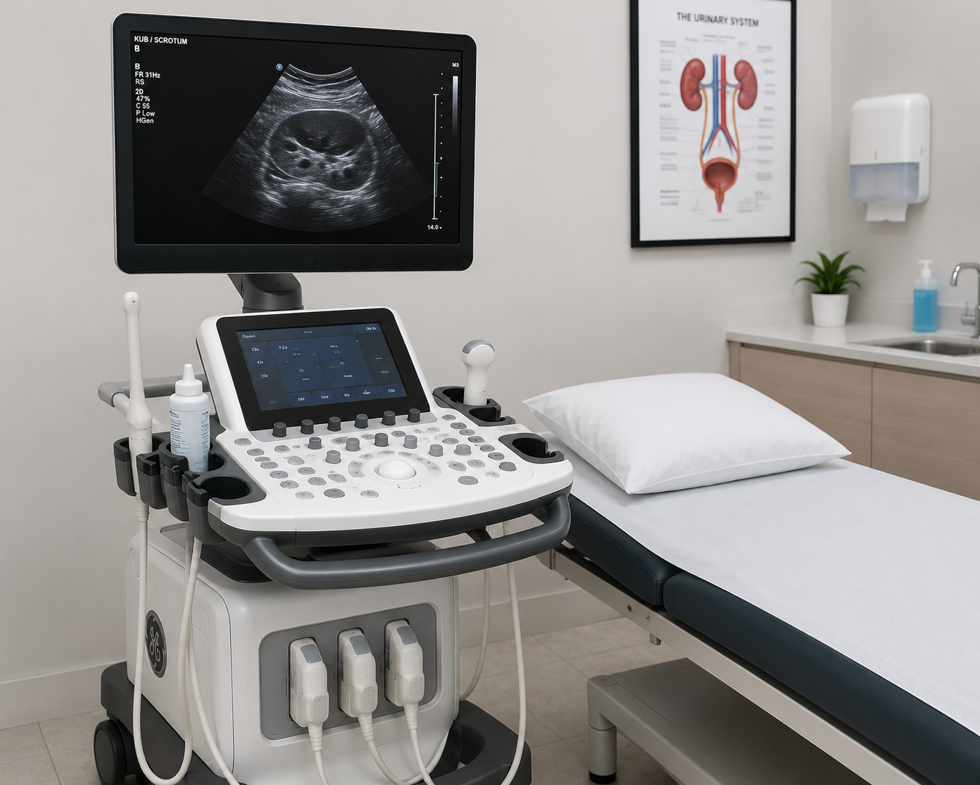 Ultrasound KUB kidney ureter bladder Regal Hospital Bangalore