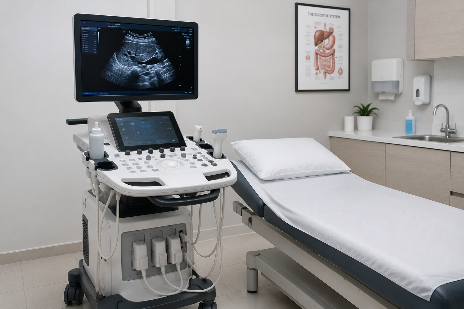 Ultrasound abdomen pelvis scan sonography Regal Hospital North Bangalore
