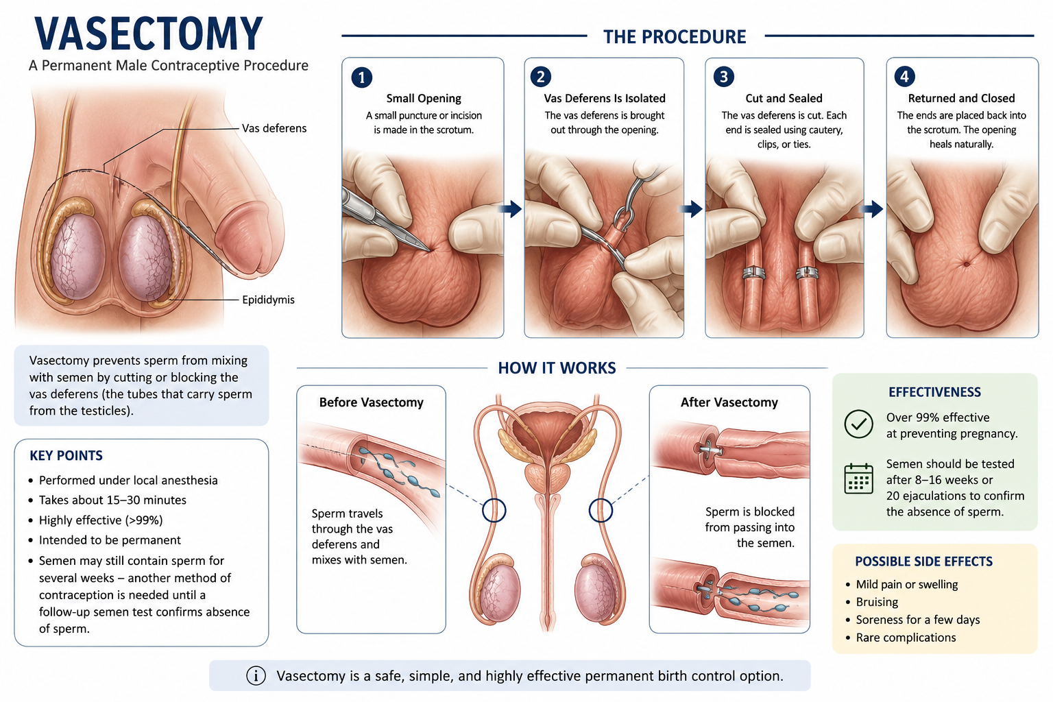 Vasectomy male sterilization procedure Regal Hospital North Bangalore